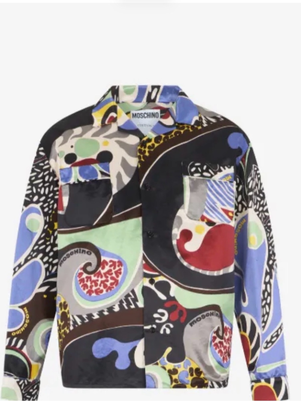 Moschino Multicolor Abstract Graphic Button-Front Shirt